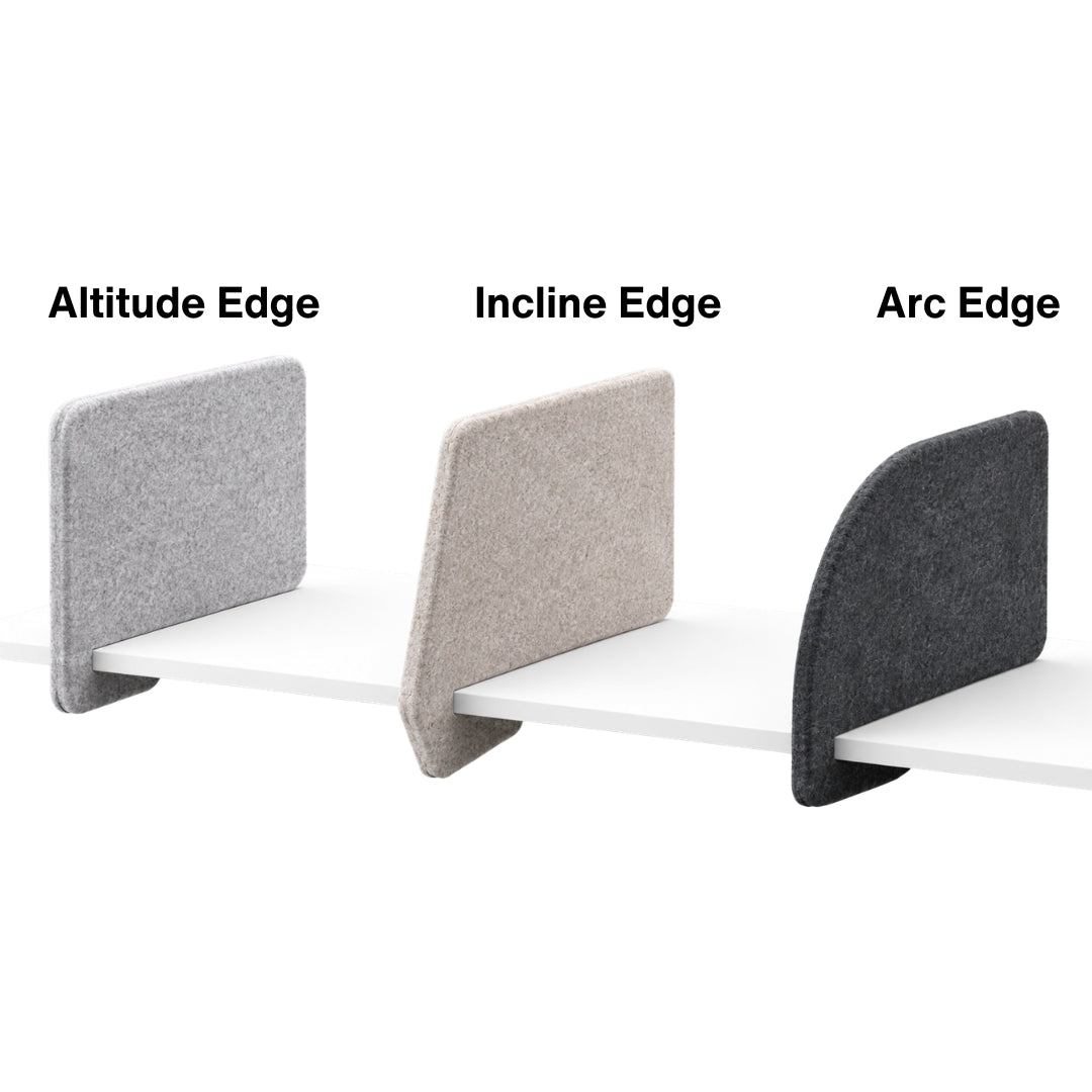 Visionchart DS24-SL-ALT8042-ML SANA Slide-On Acoustic Desk Divider Altitude 680 x 420mm Moonlight