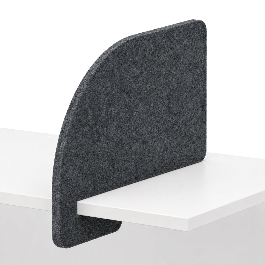 Visionchart DS24-SL-ARC8042-ML SANA Slide-On Acoustic Desk Divider Arc 680 x 420mm Moonlight