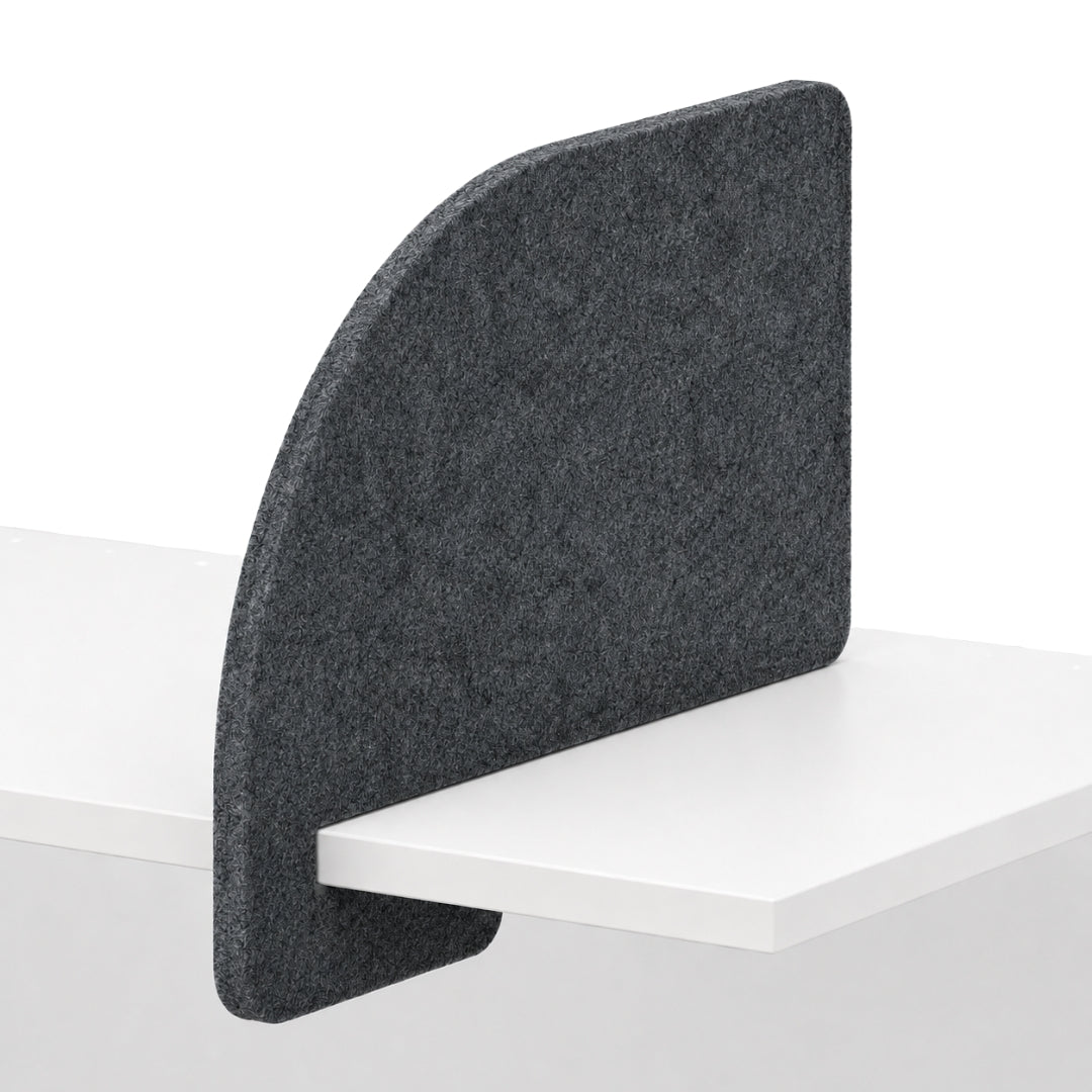 Visionchart DS24-SL-ARC8042-ML SANA Slide-On Acoustic Desk Divider Arc 680 x 420mm Moonlight