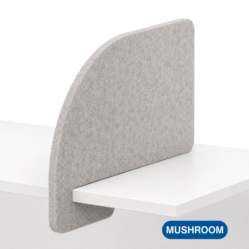 Visionchart DS24-SL-ARC8042-FR SANA Slide-On Acoustic Desk Divider Arc 680 x 420mm Frost