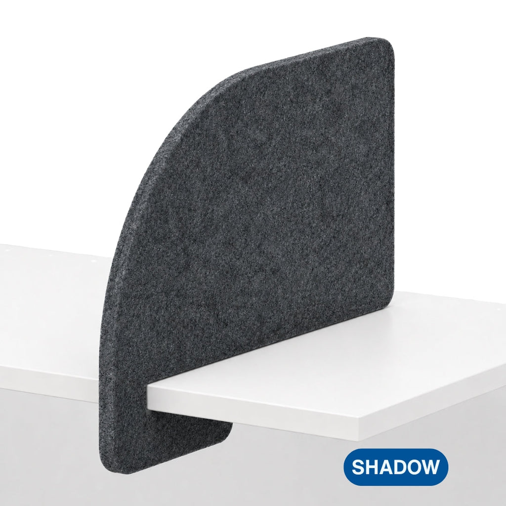 Visionchart DS24-SL-ARC8042-ML SANA Slide-On Acoustic Desk Divider Arc 680 x 420mm Moonlight