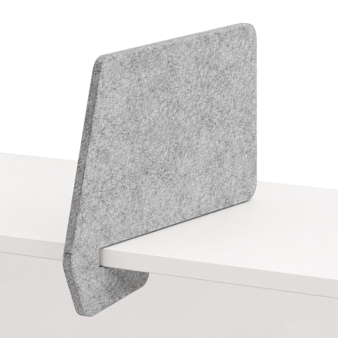 Visionchart DS24-SL-INC8042-SD SANA Slide-On Acoustic Desk Divider Incline 680 x 420mm Shadow