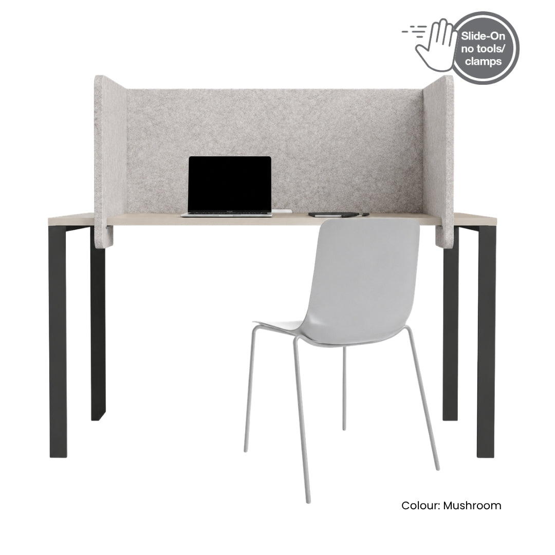 Visionchart DS24-SU-ALT9442-ML SANA Slide-On Surround Desk Screen Altitude 940 x 680 x 420mm Moonlight