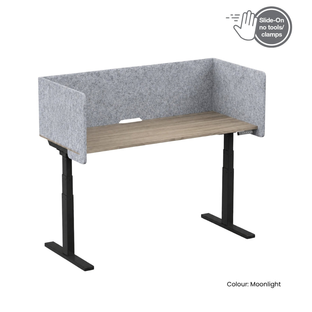 Visionchart DS24-US-1580ALT SANA Serenity Desk Screen 24mm Sit-Stand Slider Surround 1500x800x500mm