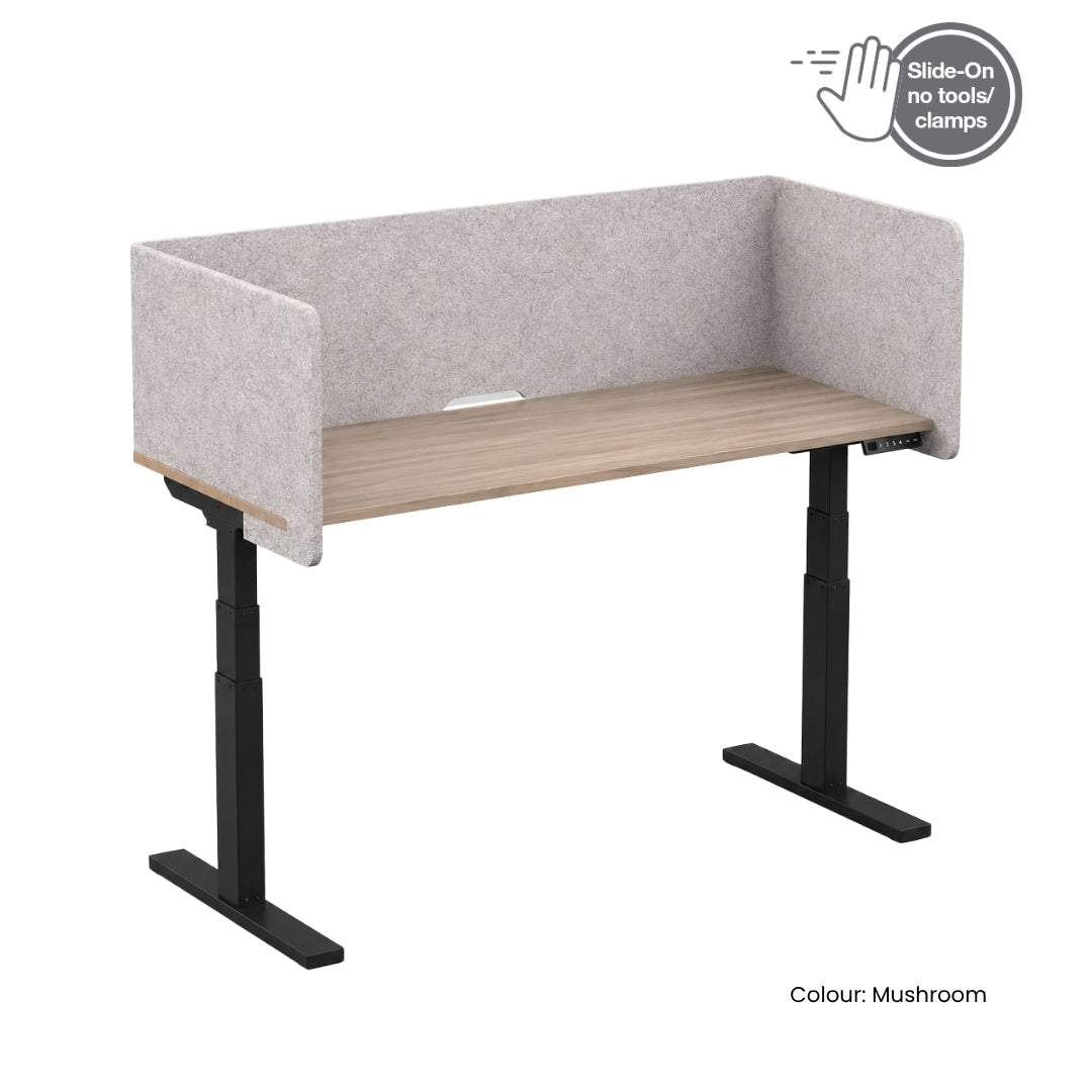 Visionchart DS24-US-1575ALT SANA Serenity Desk Screen 24mm Sit-Stand Slider Surround 1500x750x500mm