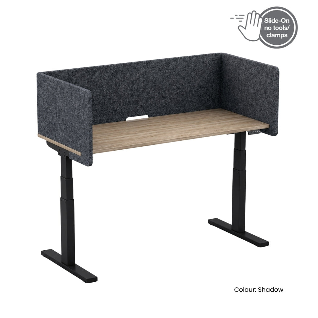 Visionchart DS24-US-1580ALT SANA Serenity Desk Screen 24mm Sit-Stand Slider Surround 1500x800x500mm