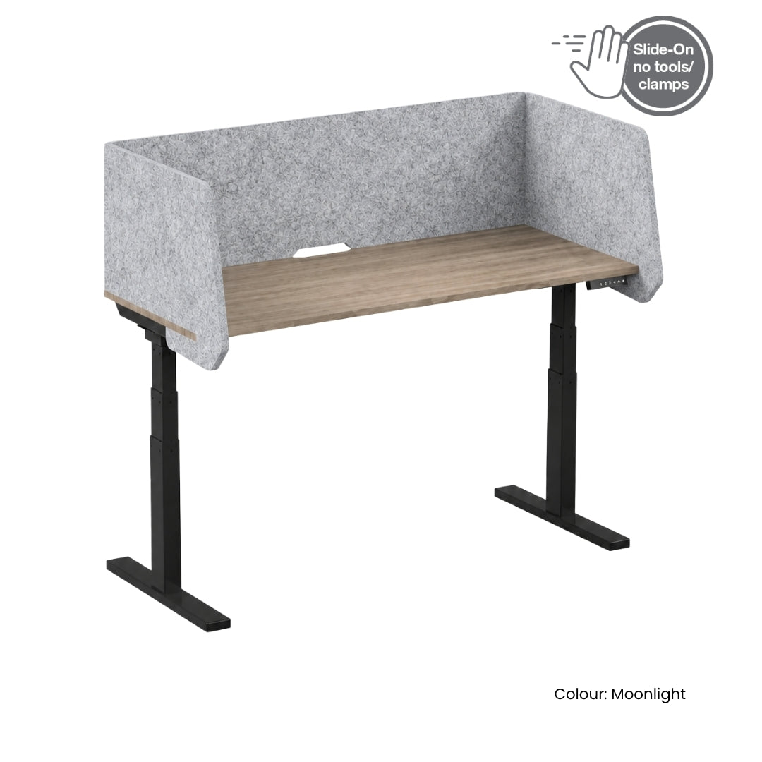 Visionchart DS24-US-1880INC SANA Serenity Desk Screen 24mm Sit-Stand Slider Surround 1800x800x500mm