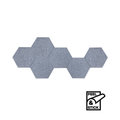 Visionchart Sana Acoustic Shapes Hexagon Moonlight Pack of 6