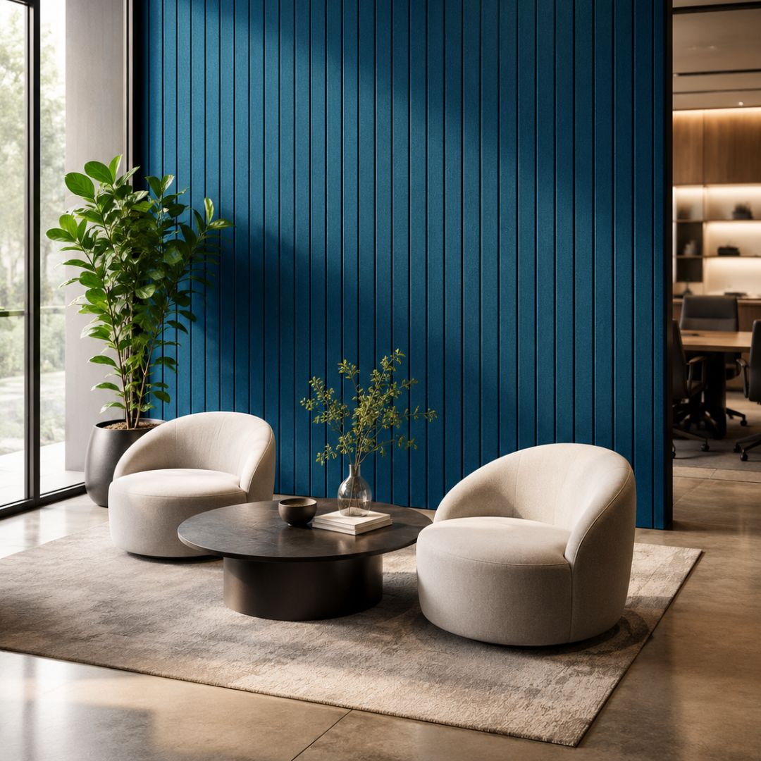 Visionchart SANA2612L-SB12 SANA Linea Acoustic Panel 12mm 2600x1200mm Steel Blue 28