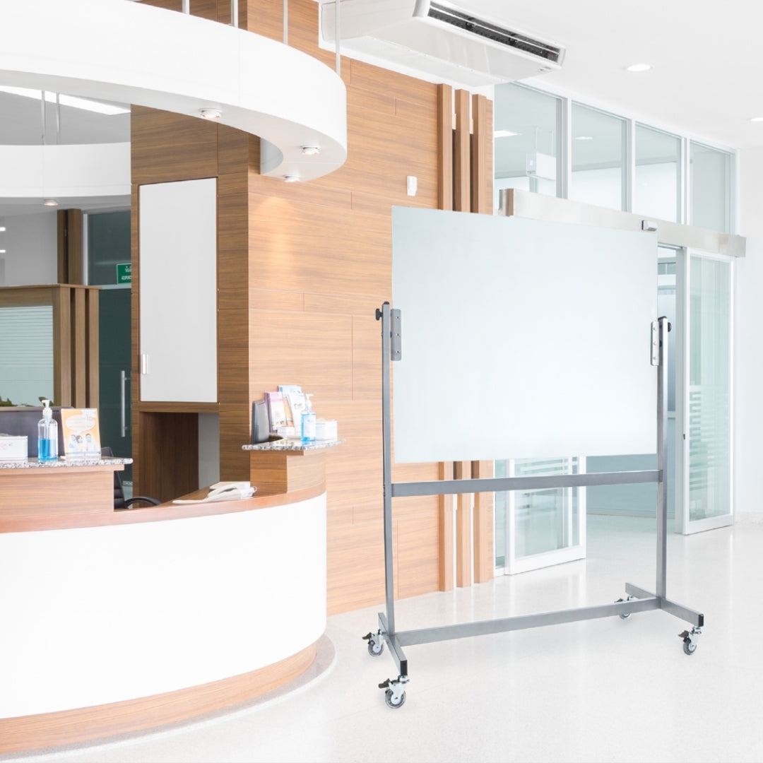 Visionchart SMW1290A Space Mobile Magnetic Glassboard 1210x855mm White