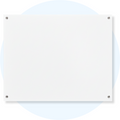 Visionchart VGB1512 Lumiere Magnetic Glassboard 1500 x 1200mm White
