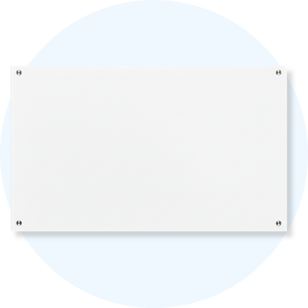 Visionchart VGB1590 Lumiere Magnetic Glassboard 1500 x 900mm White