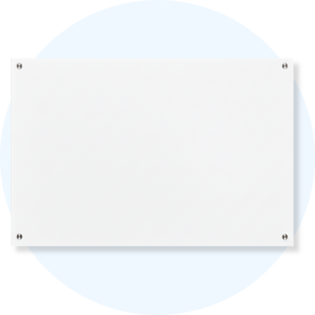 Visionchart VGB1812 Lumiere Magnetic Glassboard 1800 x 1200mm White