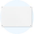 Visionchart VGB1812 Lumiere Magnetic Glassboard 1800 x 1200mm White