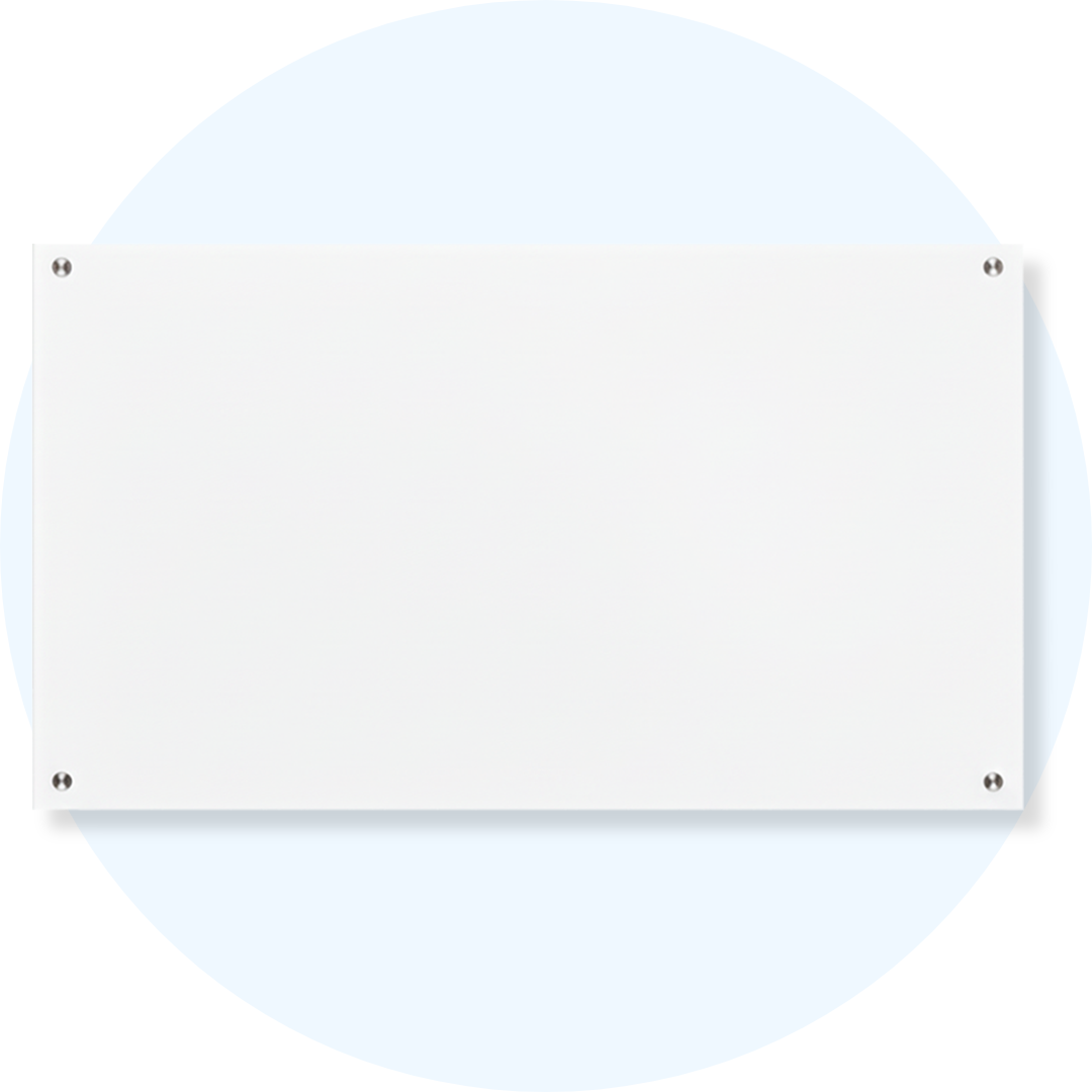 Visionchart VGB2112 Lumiere Magnetic Glassboard 2100 x 1200mm White