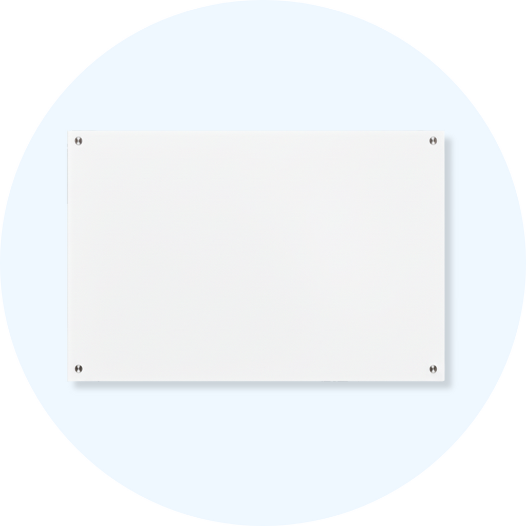 Visionchart VGB9060 Lumiere Magnetic Glassboard 900 x 600mm White