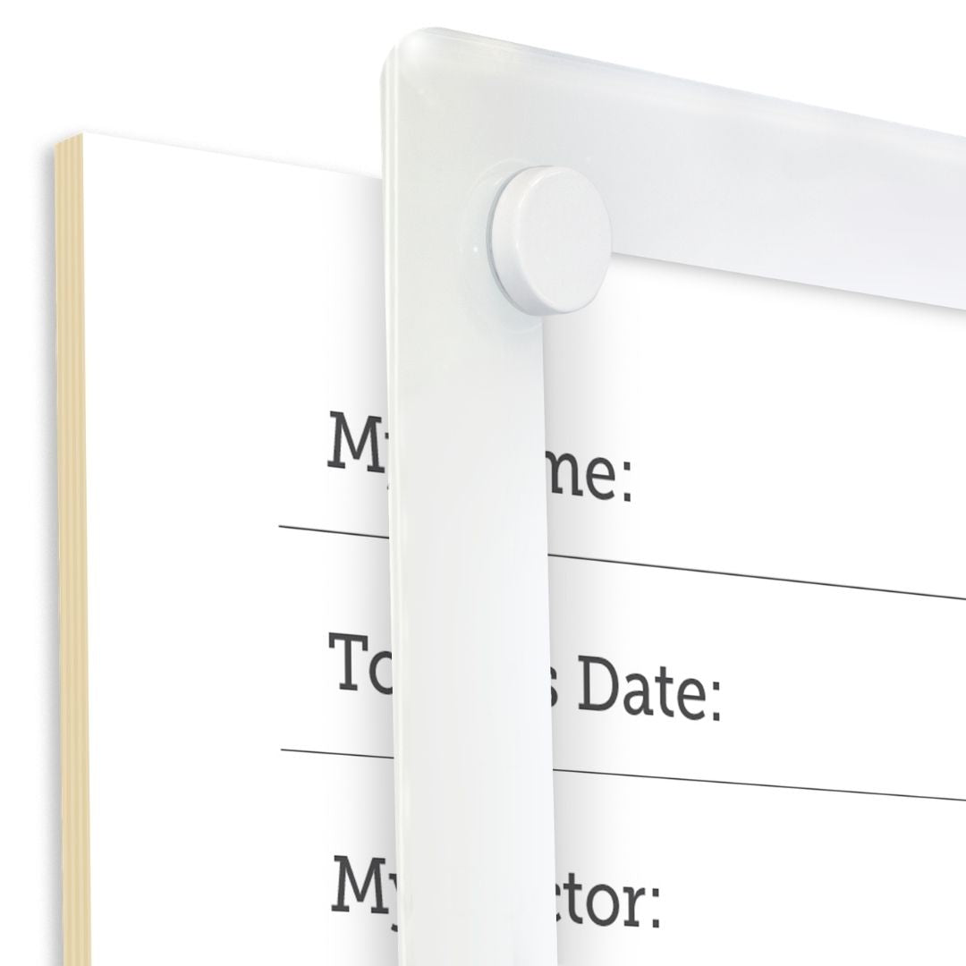 Visionchart VHGS4747 Lumiere Switch Non-Magnetic Glassboard 470x470mm