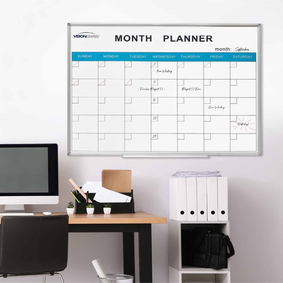 Visionchart VMP100 Deluxe Perpetual Month Planner 1200 x 900mm