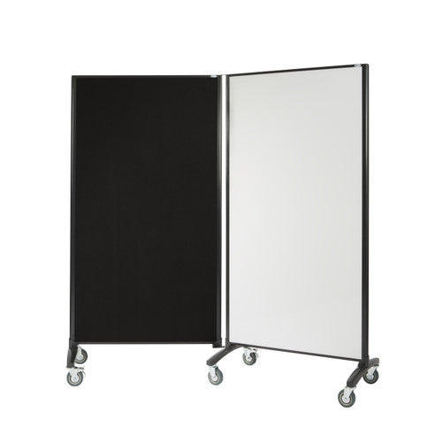 Visionchart VRD1890 Communicate Whiteboard Charcoal Pinnable Room Divider 1800 x 900mm