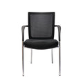 Rapidline WMV Mesh Back Visitor Chair with Arms Black