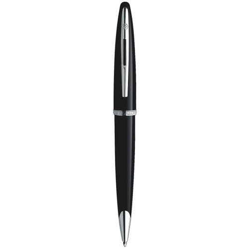 Waterman Carene Black Sea Silver Trim Ballpoint Pen in Box