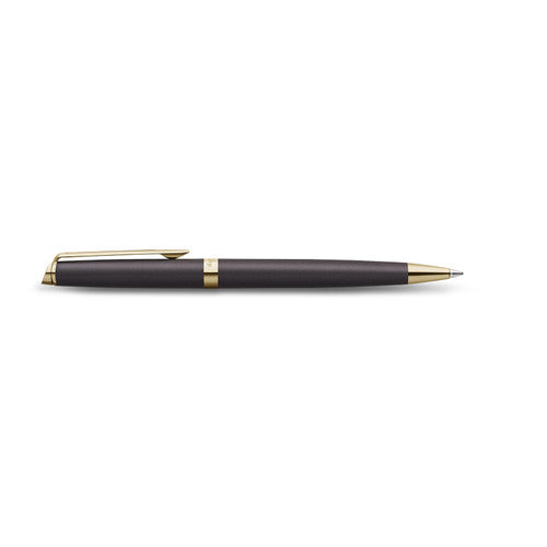 Waterman Hemisphere Metallic Black Gold Trim Ballpoint Pen Medium