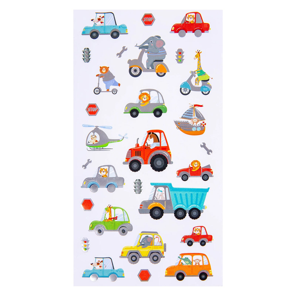 Wheely Fun Pals Foil Sticker Set of 28