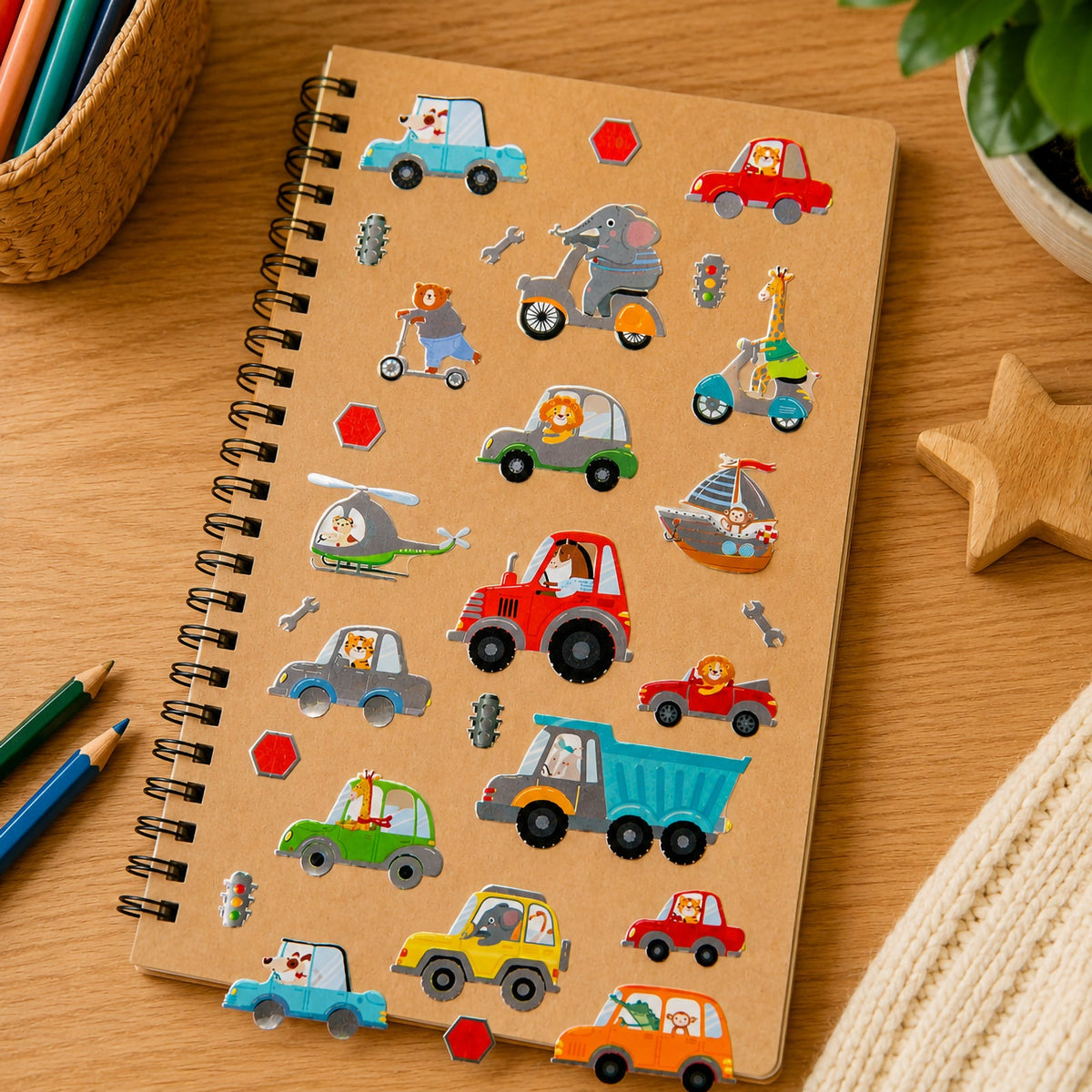 Wheely Fun Pals Foil Sticker Set of 28