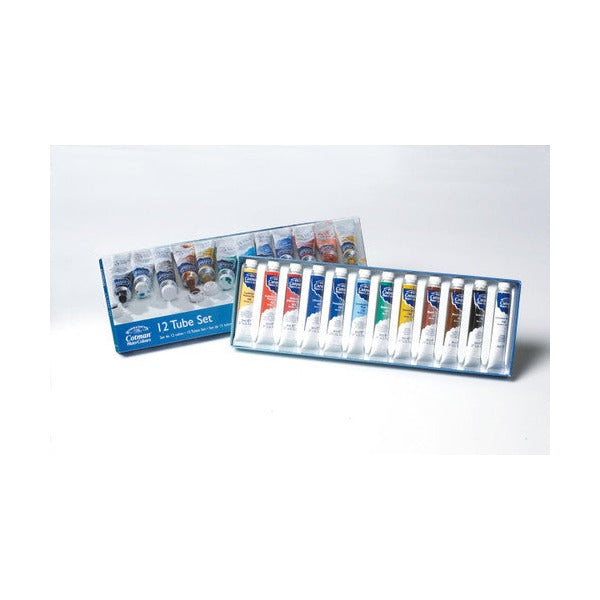 Winsor and Newton Cotman Water Colour 12 x 8ml Tube Set