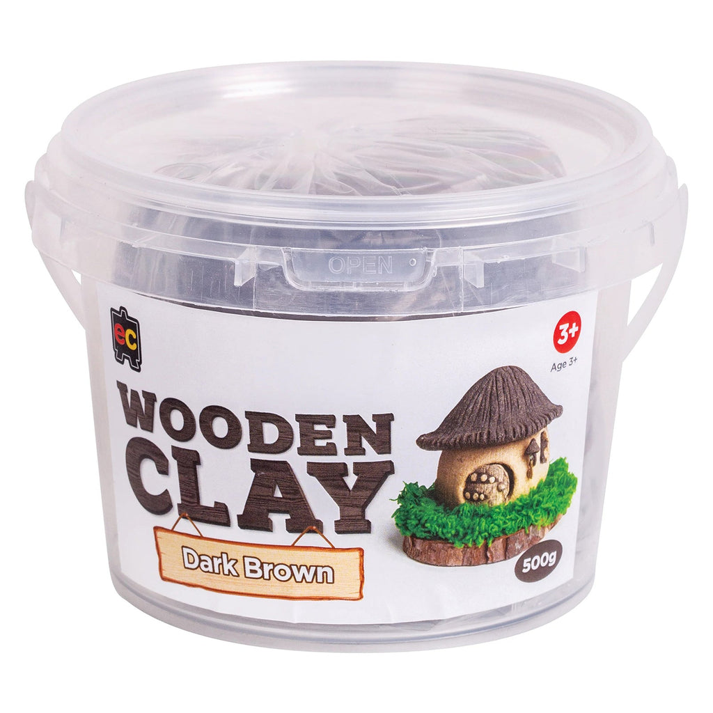 Wooden Clay 500g Dark Brown