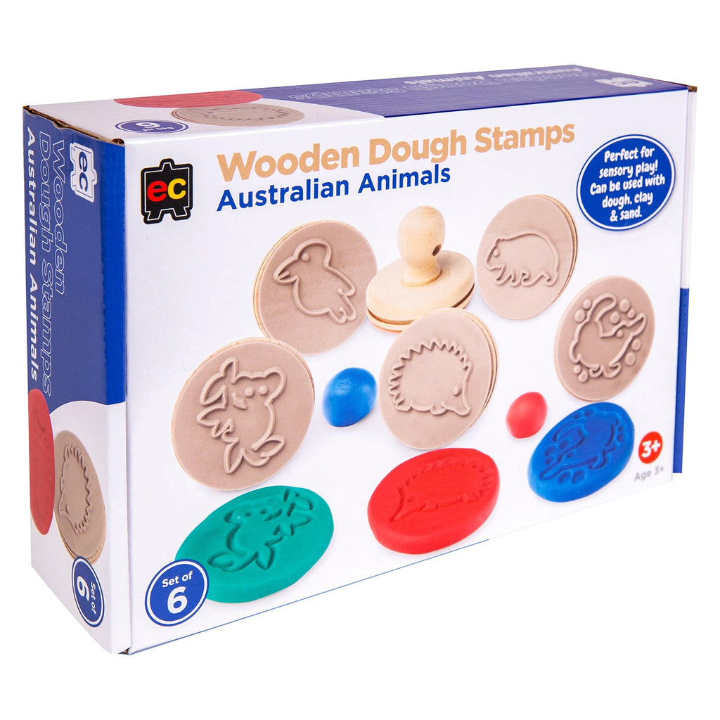 Wooden Dough Stamps Animals