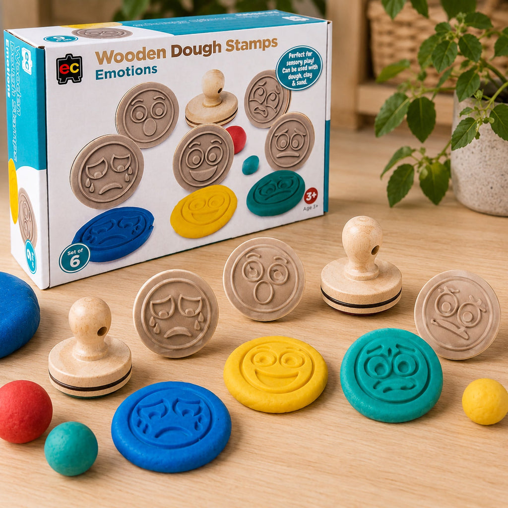 Wooden Dough Stamps Emotions