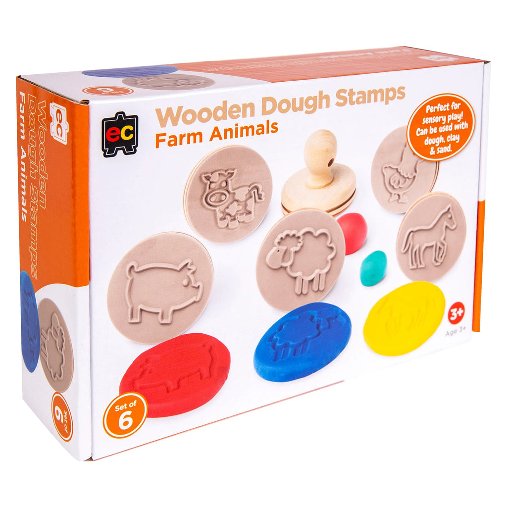 Wooden Dough Stamps Farm