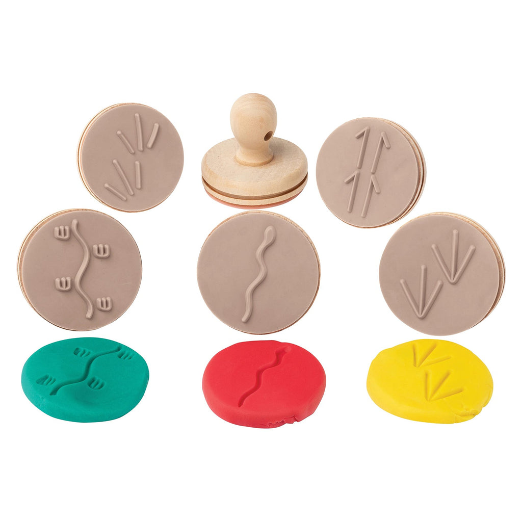 Wooden Dough Stamps Indigenous Ani Track