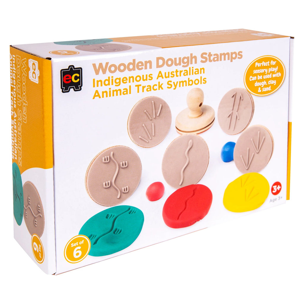 Wooden Dough Stamps Indigenous Ani Track