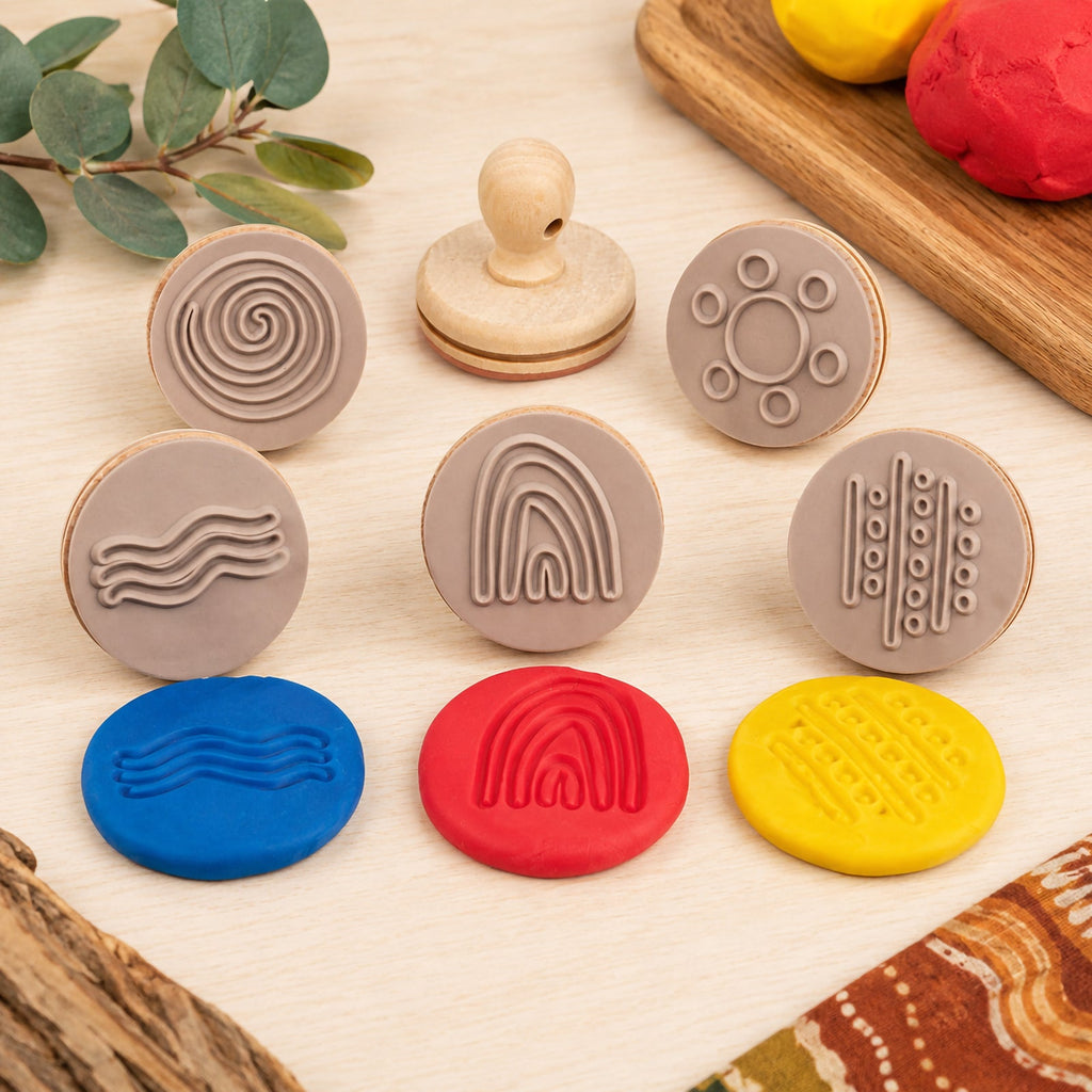 Wooden Dough Stamps Indigenous Nature
