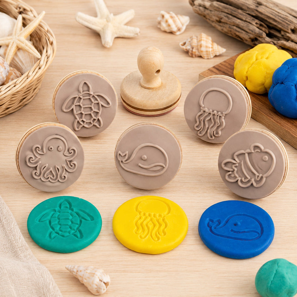 Wooden Dough Stamps Sea