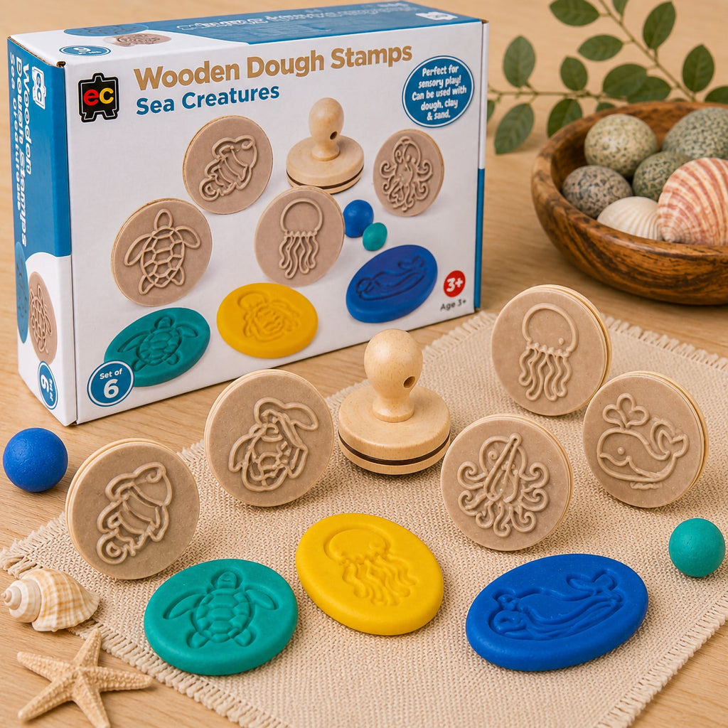 Wooden Dough Stamps Sea