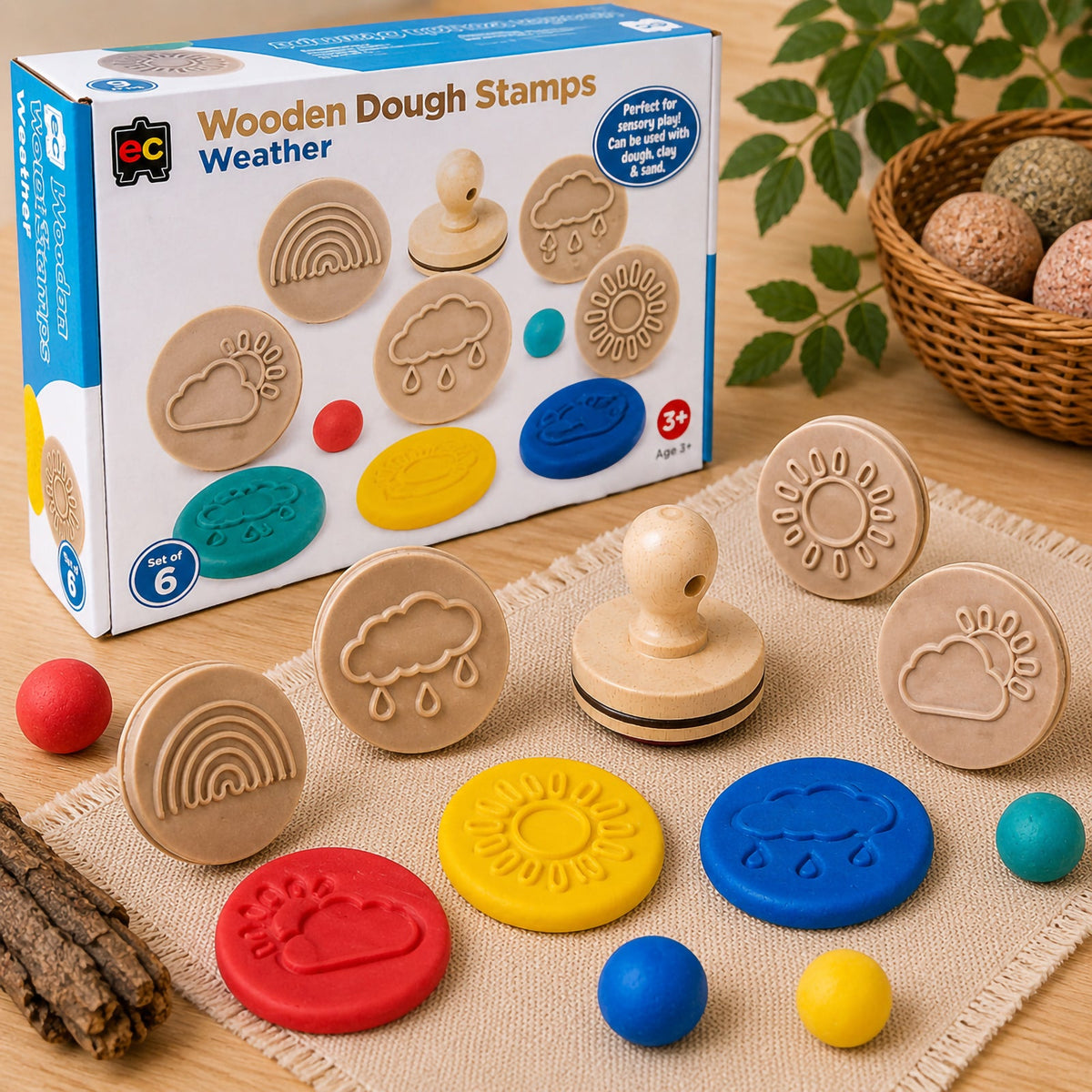 Wooden Dough Stamps Weather