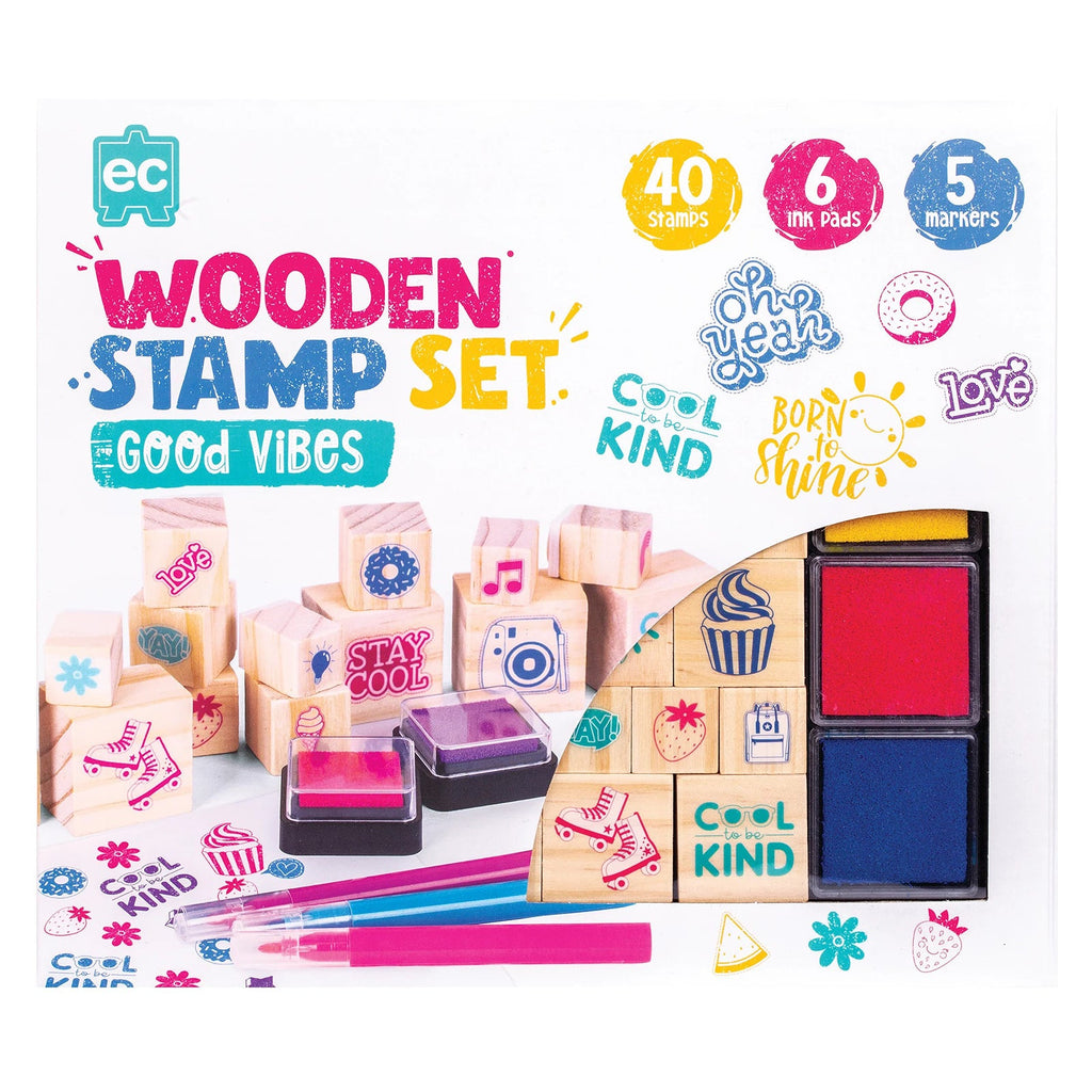 Wooden Stamp Set Good Vibes!