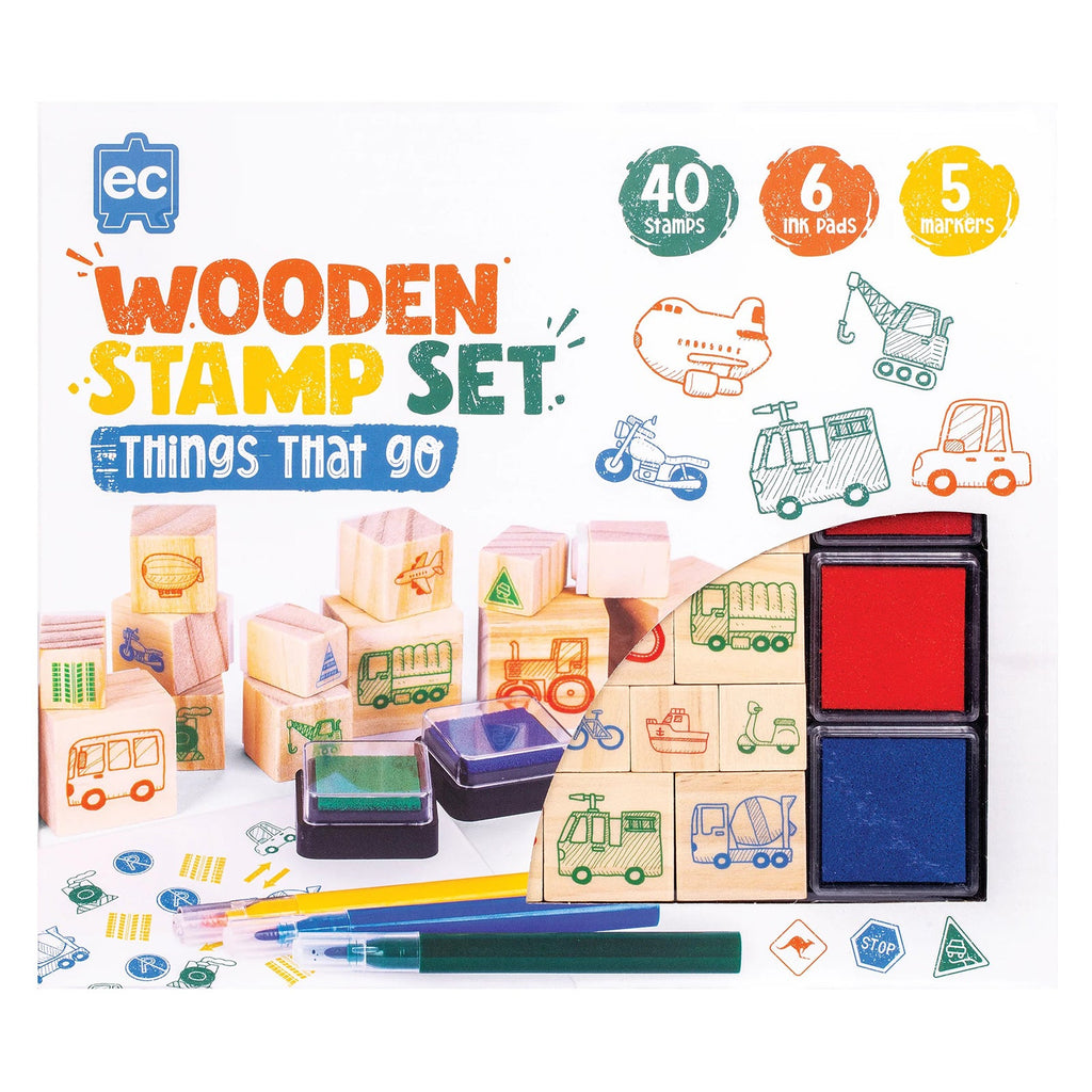 Wooden Stamp Set Things That Go!