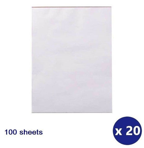 Writer Bank Office Pads Plain 100 Sheet 6 x 4 Inch 150 x 100mm Pack of 20