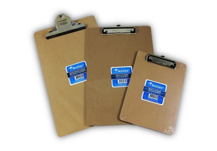 Writer A4 MDF Clipboard 340 x 225mm Flat Clip