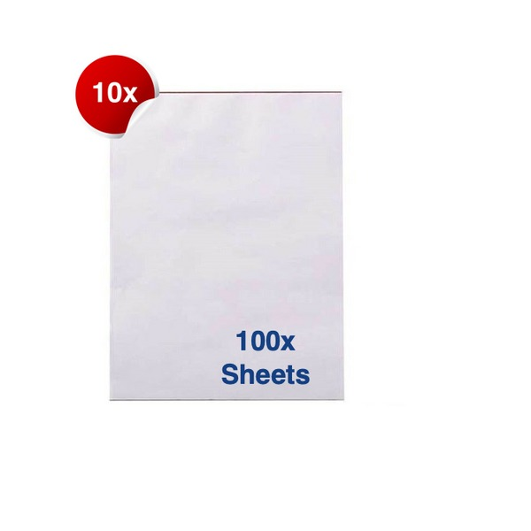 Writer Bank Office Pad Plain 100 Sheet A4 294x208mm Pack 10