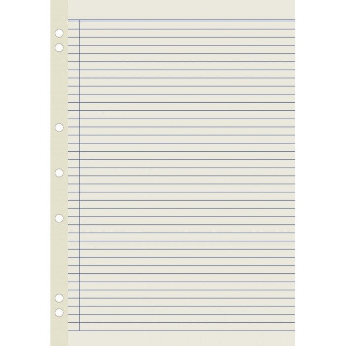 Writer A4 Reinforced Binder Refills 7mm Ruled Recycled 50 Leaf