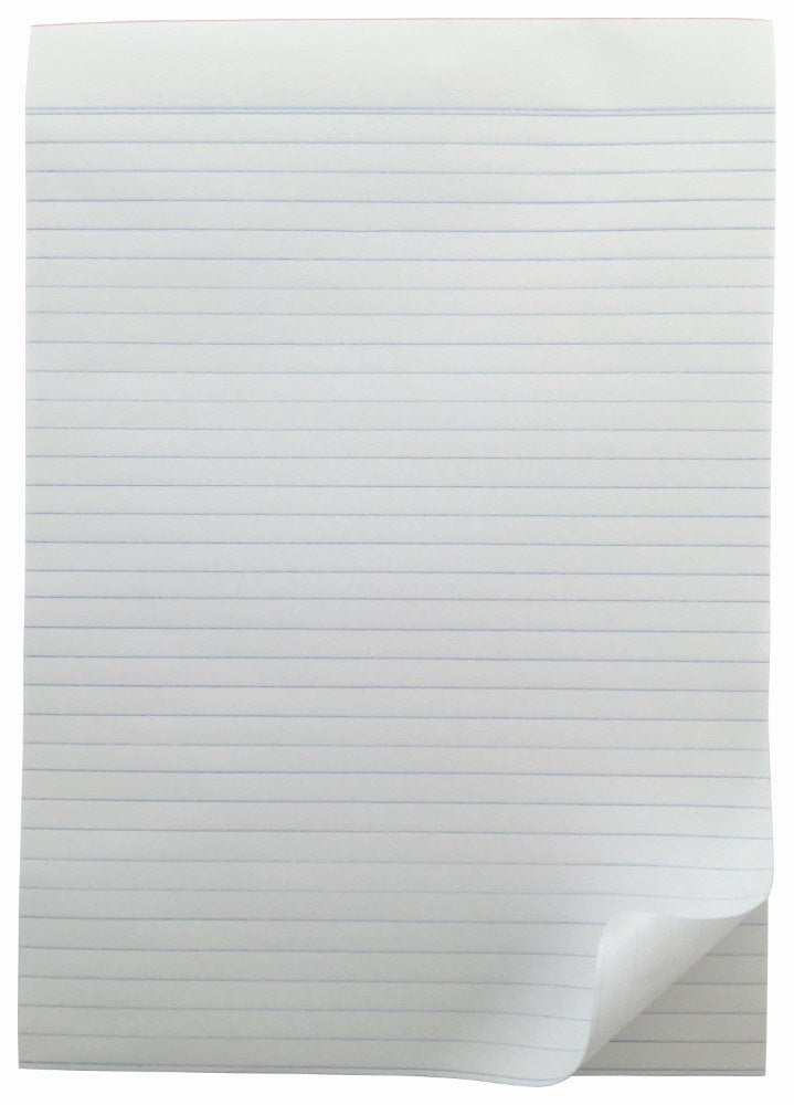 Writer Bank Office Pad Ruled A4 80 Sheet Pack 10