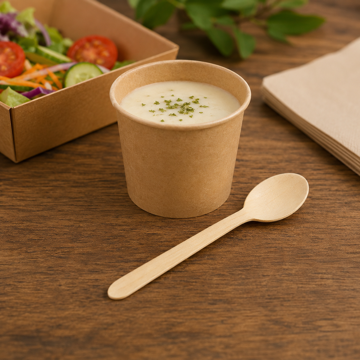 Writer Breakroom Eco Wooden Teaspoon 140mm Carton of 1000