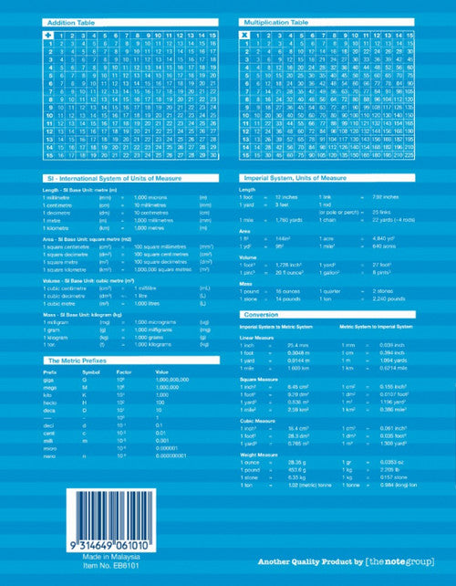 Writer Exercise Book 225 x 175mm 64 Page 8mm Ruled with Margin Pack of 10