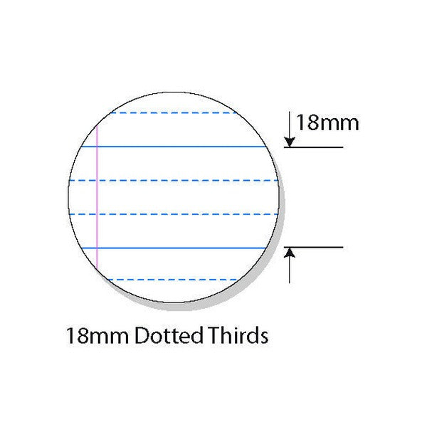 Writer Premium Exercise Book A4 48 Page 18mm Dotted Thirds with Margin Pack of 20