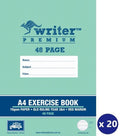 Writer Premium Exercise Book QLD Ruling Year 3/4 70gsm 48pg A4 Fire Truck